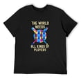 thumbnail image 1 of Mens Autism Awareness All Kinds Minds Autistic Support Baseball T-Shirt Black Small, 1 of 5