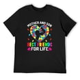 thumbnail image 1 of Mens Autism Awareness Mother And Son - Asd Autism Warriors Mama T-Shirt Black 2X-Large, 1 of 5