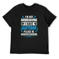 thumbnail image 1 of Mens Autism Awareness T Shirt I'm Not Misbehaving I Have Autism T-Shirt Black 2X-Large, 1 of 5