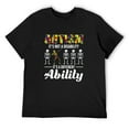 thumbnail image 1 of Mens Autism Different Ability - Autistic Puzzle Autism Awareness T-Shirt Black Large, 1 of 5