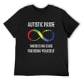 thumbnail image 1 of Mens Autism Pride Infinity Puzzle Autistic Kids Autism Awareness Short Sleeve T-Shirt Black Small, 1 of 5