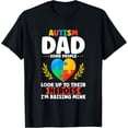 thumbnail image 1 of Mens Autism dad some people look up to their heroes autism T-ShirtMen and women, Black T-shirt, size: Extra large, 1 of 4