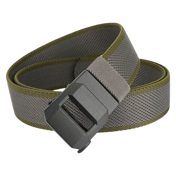 Mens Automatic Buckle Nylon Stretch Business Casual Belt with Smooth Waistband for Effortless Style
