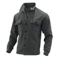thumbnail image 1 of Mens Autumn And Winter Fashion Casual Button Pocket Solid Hatless Sweater Coat Jacket, 1 of 8