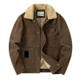 thumbnail image 1 of Mens Autumn And Winter Fashion Casual Corduroy Lapel Single Kacket, 1 of 2