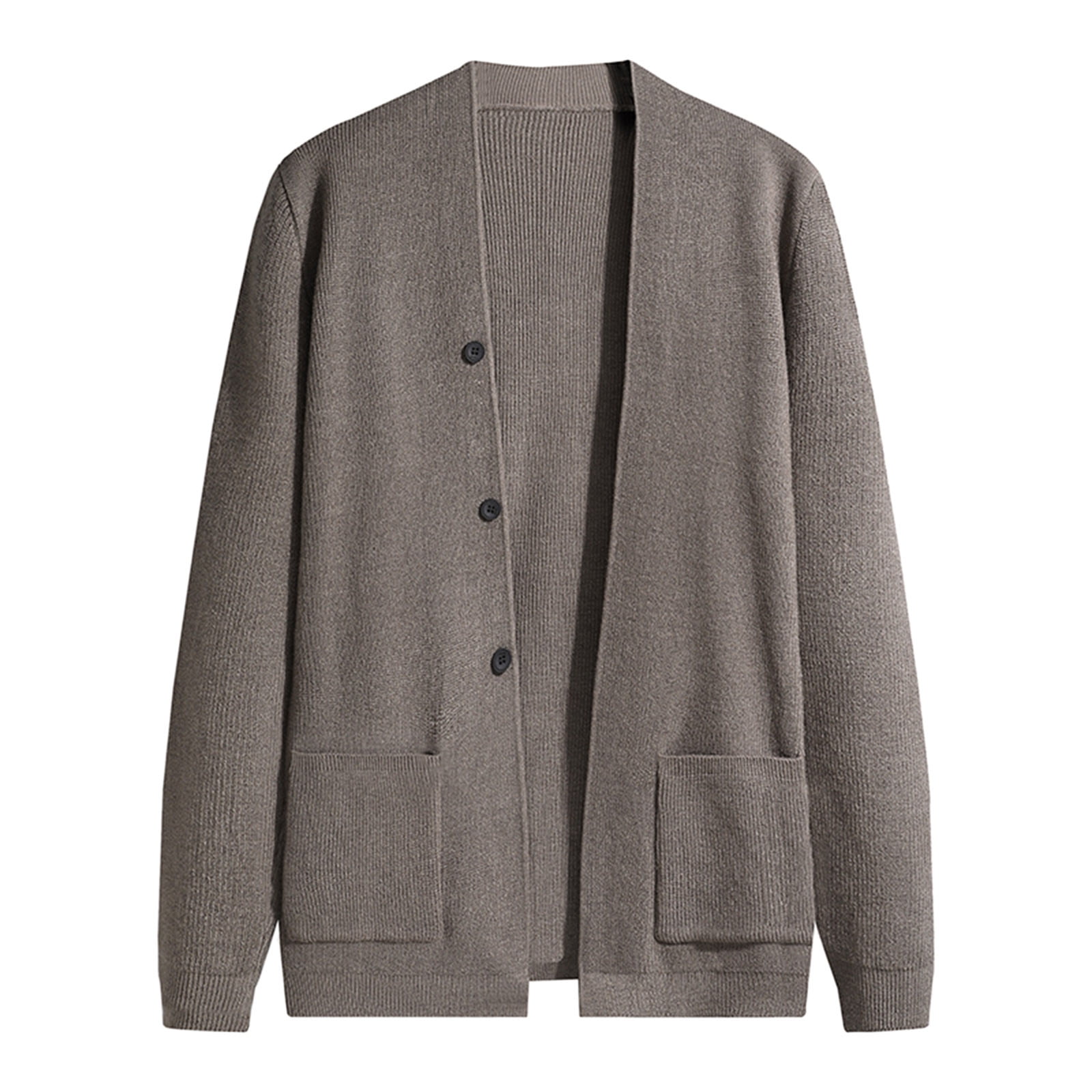 Mens Autumn Fashion Solid Fasten Thin Jacket Blouse Coat Cardigan