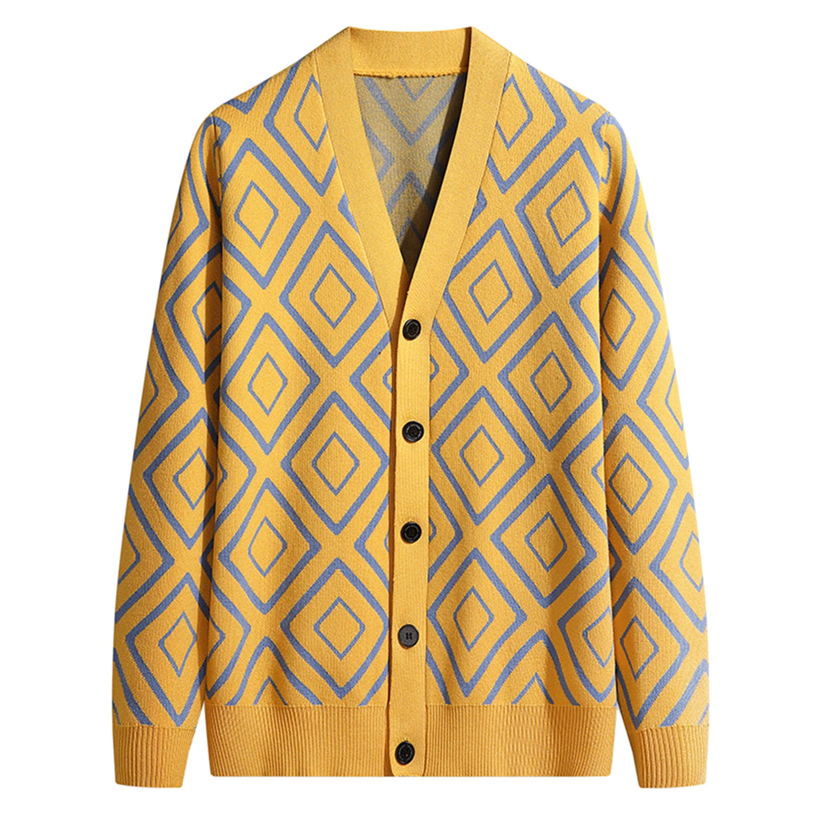 Mens shop mustard cardigan