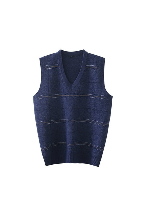 Metal Mesh Tank Top Mens Gym Autumn Winter Casual Fashion V Neck Sleeveless Knit and Sweater Vest