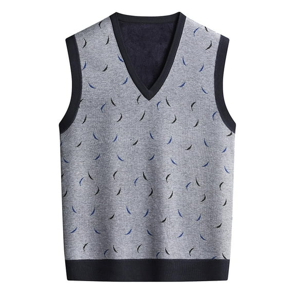 Mens Autumn Winter Casual Fashion V Neck Sleeveless Knit And Vest Sweater Vest Kimonos for Men Oversized Tunic Sweaters for Men Striped Sweater Men Sweater Bodysuit for Men Oversized Mens