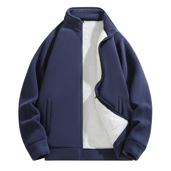 Mens Autumn Winter Fashion Solid Color Lapel Coat Casual Loose Shirt Jacket Men's Clothing