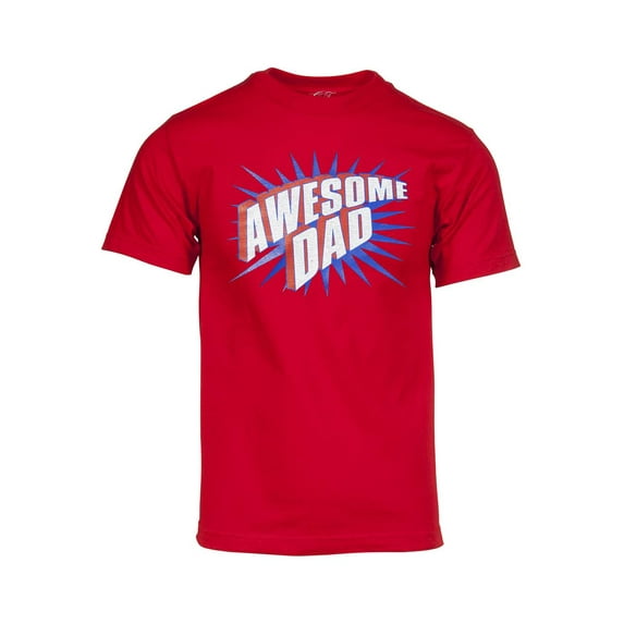 Mens Awesome Dad Short-Sleeve T-Shirt - Red - 3X-Large