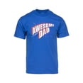thumbnail image 1 of Mens Awesome Dad Short-Sleeve T-Shirt - Royal - Small, 1 of 1