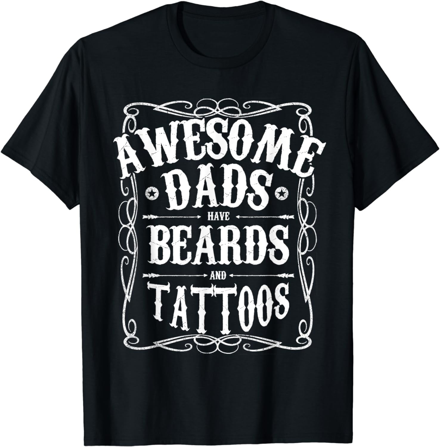 Mens Awesome Dads Have Beards And Tattoos Funny T-Shirt Gift Mens Awesome Dads Have Beards And Tattoos Funny T-Shirt Gift