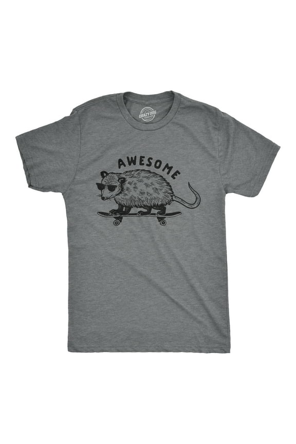 Mens Awesome Possum T shirt Funny Cool 90s Retro Animal Lover Graphic Tee Graphic Tees