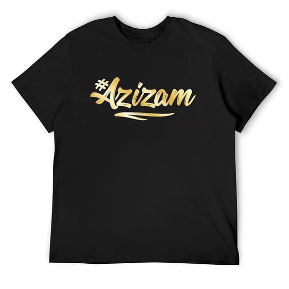Mens Azizam T-Shirt Persian - Iran Iranian Gift Tala Gold Black Small