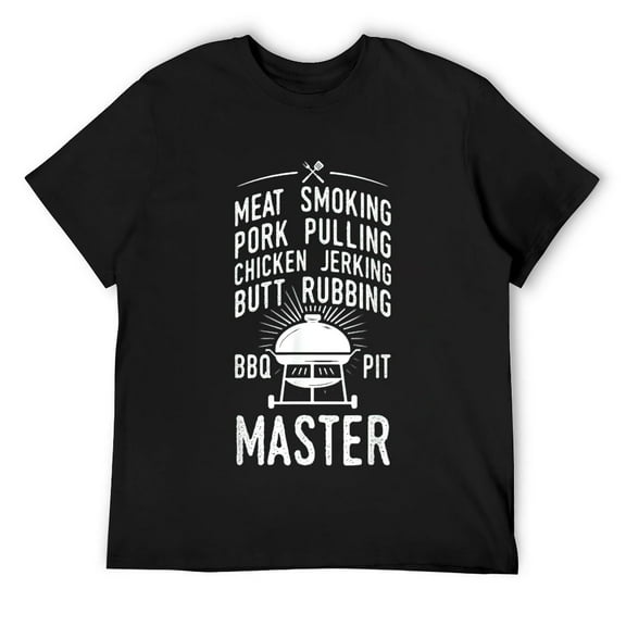 Mens BBQ Pit Master Barbecue Grilling Grill Master Barbecue Gift T-Shirt Black