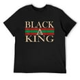 thumbnail image 1 of Mens BLACK AFRICAN AMERICAN KING T-SHIRT EGYPTIAN SWAG Black 4X-Large, 1 of 5