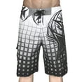 thumbnail image 1 of Mens Bañador Mens Casual Swim Trunks Quick Dry Printed Summer Beach Shorts Drawstring with Elastic Waist and Pockets, 1 of 6