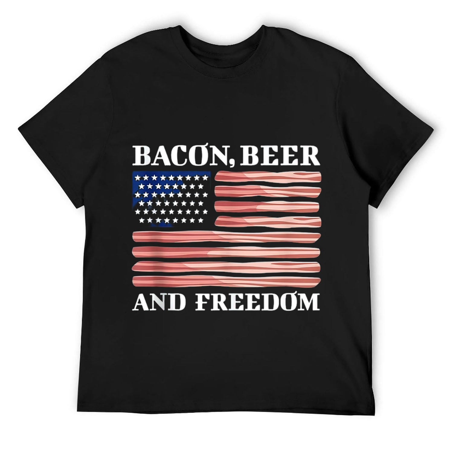 Mens Bacon T Shirt Black