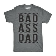 CRAZY DOG T-SHIRTS Mens Bad A Dad Funny T Shirt Hilarious Fathers Day Cool Ideas for Papa Graphic Tees