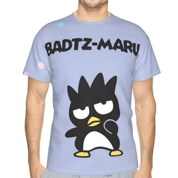 Mens Badtz Maru 3d Print T-Shirt Crewneck Short Sleeve Tee Shirt