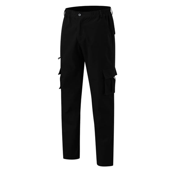 Mens Baggy Cargo Pants Parachute Pants Causal Loose Fit Joggers Trendy Harem Pants Hop Streetwear with Pockets Work Black Golf