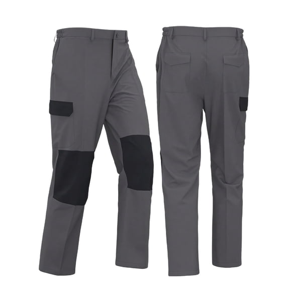 Mens Baggy Cargo Pants Waterproof Ripstop Tactical Pants Loose Fit Double Knee Reinforcement Work Trousers Multi Pockets