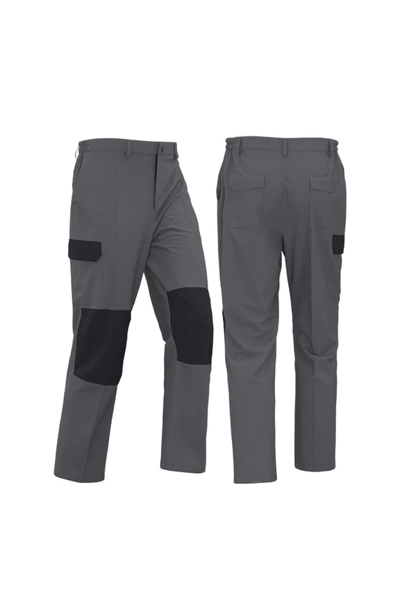 Mens Baggy Cargo Pants Waterproof Ripstop Tactical Pants Loose Fit Double Knee Reinforcement Work Trousers Multi Pockets