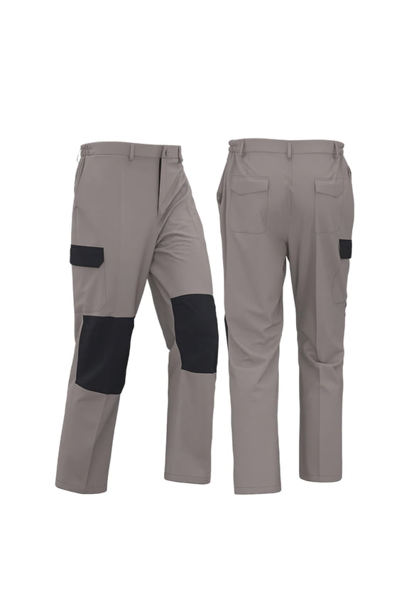 Mens Baggy Cargo Pants Waterproof Ripstop Tactical Pants Loose Fit Double Knee Reinforcement Work Trousers Multi Pockets
