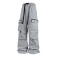 thumbnail image 1 of Mens Baggy Hiking Cargo Pants Multi Pockets Parachute Pants Tear Resistant Lightweight Relaxed Fit Wide Leg Pants Outdoor Climbing Trousers, 1 of 8