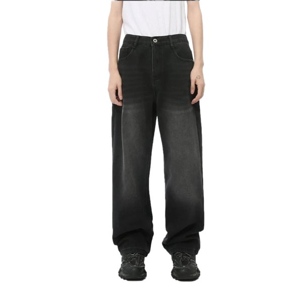 Mens Baggy Jeans Loose Fit with Pockets Durable Denim Pants Casual Everyday Streetwear Outdoor Activities Versatile