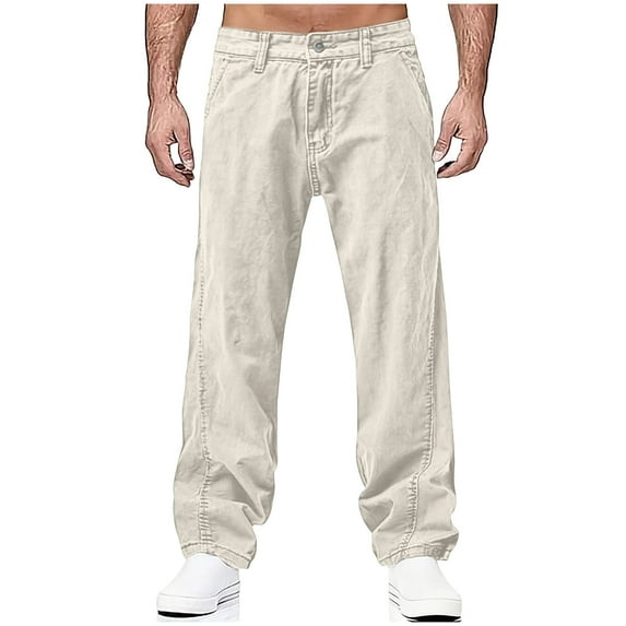 Mens Baggy Jeans Relaxed Fit Casual Wide Leg Y2k Loose Hip Hop Jeans Fashion Vintage Stretch Denim Pants Streetwear