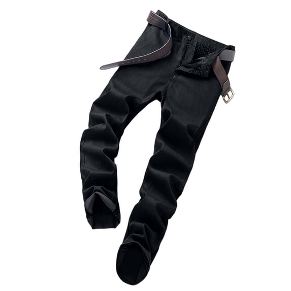 Mens Baggy Jeans Relaxed Fit Straight Leg Jeans Summer Denim Pants