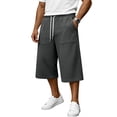 thumbnail image 1 of Mens Baggy Sweat Shorts Gym Athletic Basketball Summer Workout Lounge Beach Drawstring Shorts with Big Pockets, 1 of 7