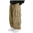 thumbnail image 1 of Mens Baggy Sweatpants, Baggy Cargo Pants for Men Fashion Parachute Loose Sweatpants with Pockets Oversized Y2K Wide Legs Trousers Hiking, 1 of 6