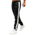 thumbnail image 1 of Mens Baggy Sweatpants Basic Casual Pants Relaxed Fit Straight Leg Spring Fall Lightweight Streetwear Lounge Pants Black L, 1 of 4