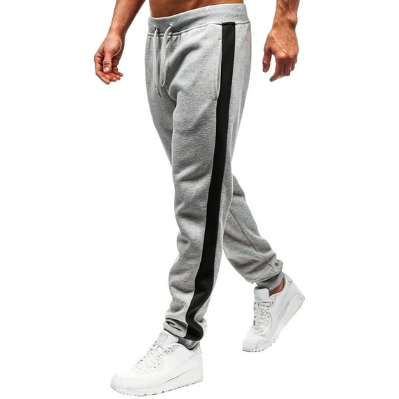 Mens Baggy Sweatpants Basic Casual Pants Relaxed Fit Straight Leg Spring Fall Lightweight Streetwear Lounge Pants Light Gray XXL