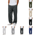 thumbnail image 1 of Mens Baggy Sweatpants Casual Stylish Wide Leg Drawstring Waist Sweatpants Relaxed Fit Sweatpants for Gym Athletic with Pockets Dark Gray 2XL, 1 of 8