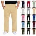 thumbnail image 1 of Mens Baggy Sweatpants Casual Wide Leg Big and Tall Sweat Pants with Pockets Lounge Fleece Track Pants Open Bottom Trousers Khaki XL, 1 of 3