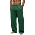 thumbnail image 1 of Mens Baggy Sweatpants Open Bottom Wide Leg Long Joggers For Men Loose Fit Athletic Lounge Pants With Pockets, 1 of 4
