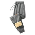 thumbnail image 1 of Mens Baggy Sweatpants Wide Leg Men's Winter Warm Fleece Pants Sherpa Fleece Lined Jogger Pants Sweatpants, 1 of 1