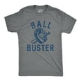 thumbnail image 1 of Mens Ball Buster T Shirt Funny Sarcastic Baseball Bat Joke Tee for Guys Graphic Tees, 1 of 9