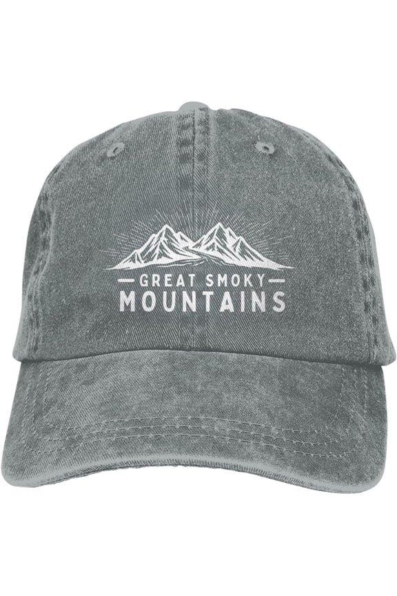 Mens Ball Caps Hiking Outdoor Hat for Women Baseball Cap Light Weight Great Smoky Mountains Fashionable Hats