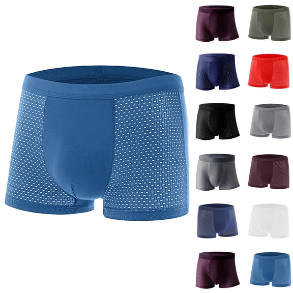 Mens Ball Pouch Underwear Boxers Briefs High Rise Jockstrap Bulge Enhancement Wicking Breathable Comfortable Cool Athletic Supporters for Men Oversized Size