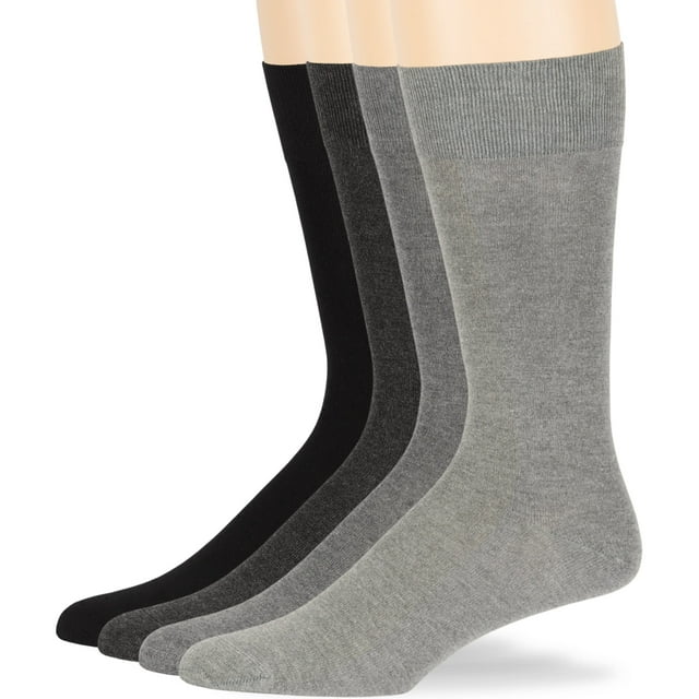 7BIGSTARS KINGDOM Men Seamless Bamboo Dress Sock 4 Pack Assorted