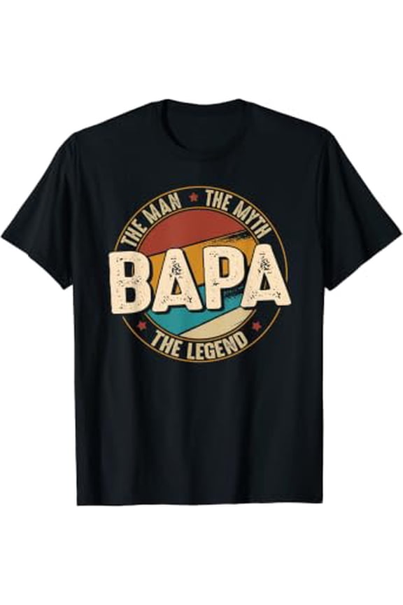 Mens Bapa Shirts From Grandchildren Bapa The Myth The Legend T-Shirt