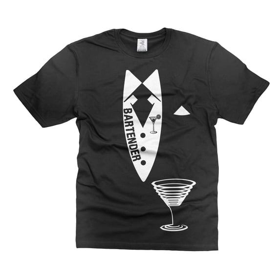 Mens Bartender T-shirt Bartender Texudo Shirt Bartender Funny Shirts Bartender Birthday Shirt