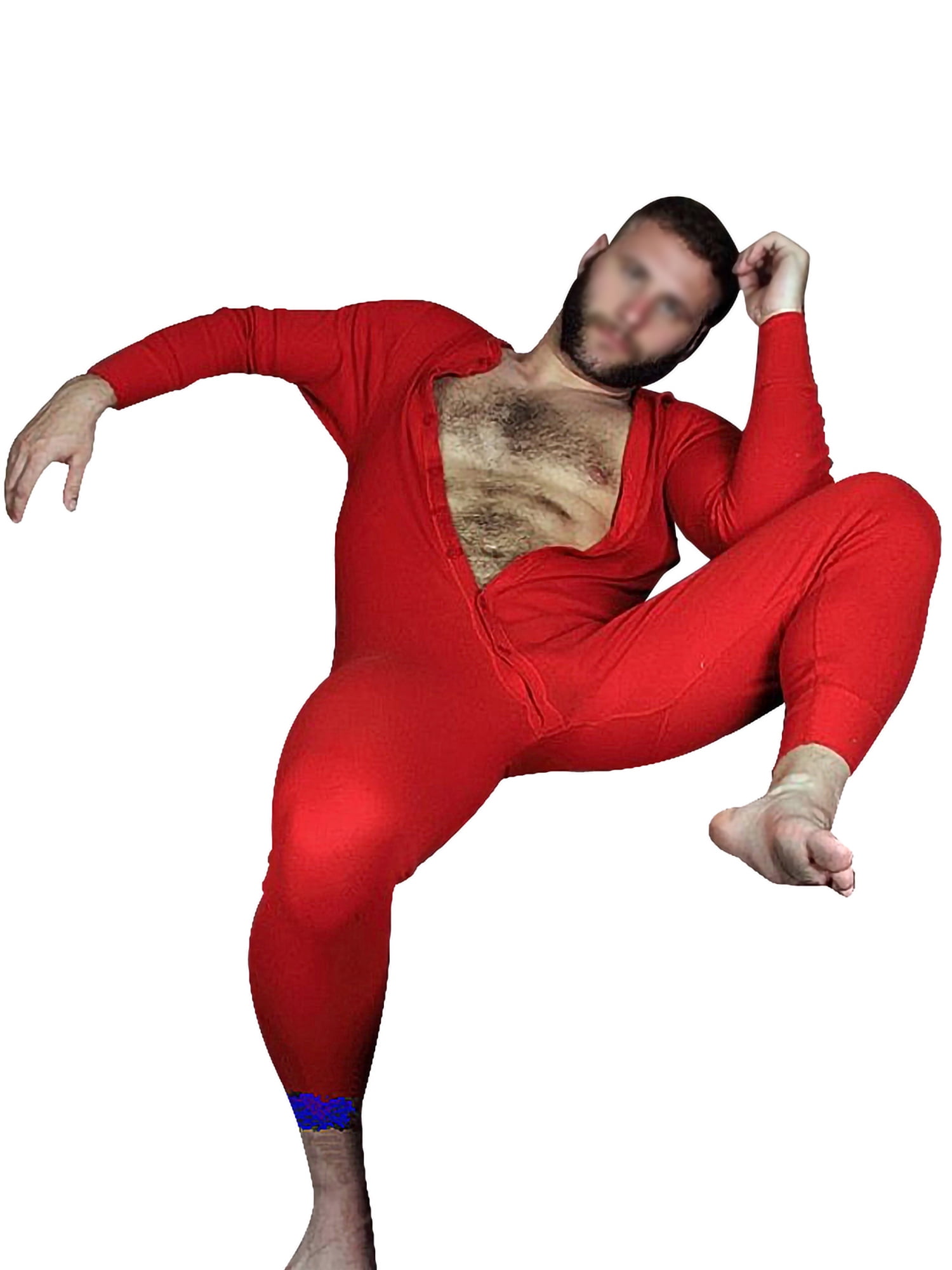 Mens Base Layer Thermal Underwear Round Neck Long Sleeve Workout