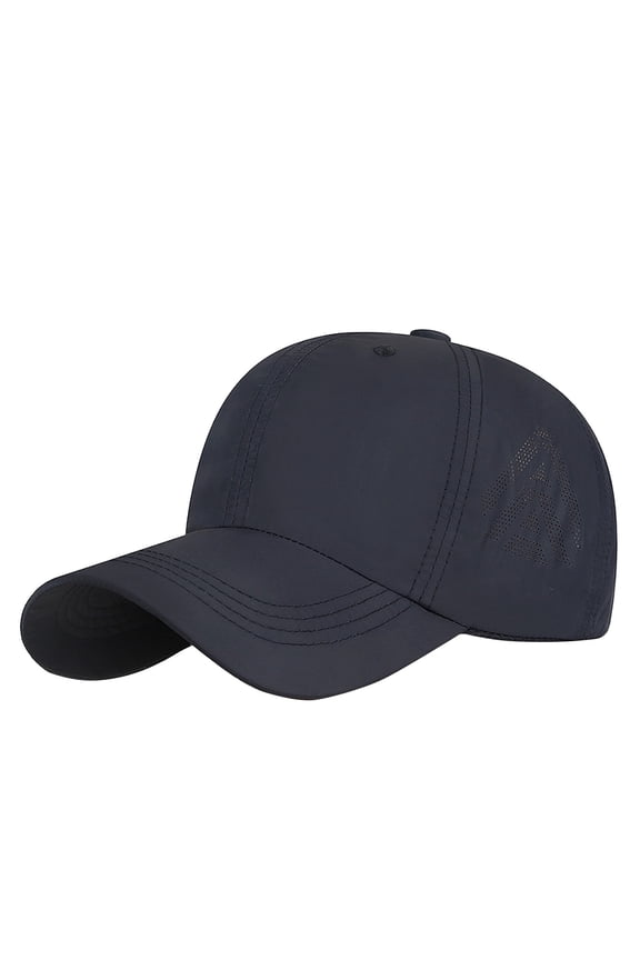 Mens Baseball Cap Cut Triangle Logo Quick Dry Lightweight Breathable Outdoor Sports Caps