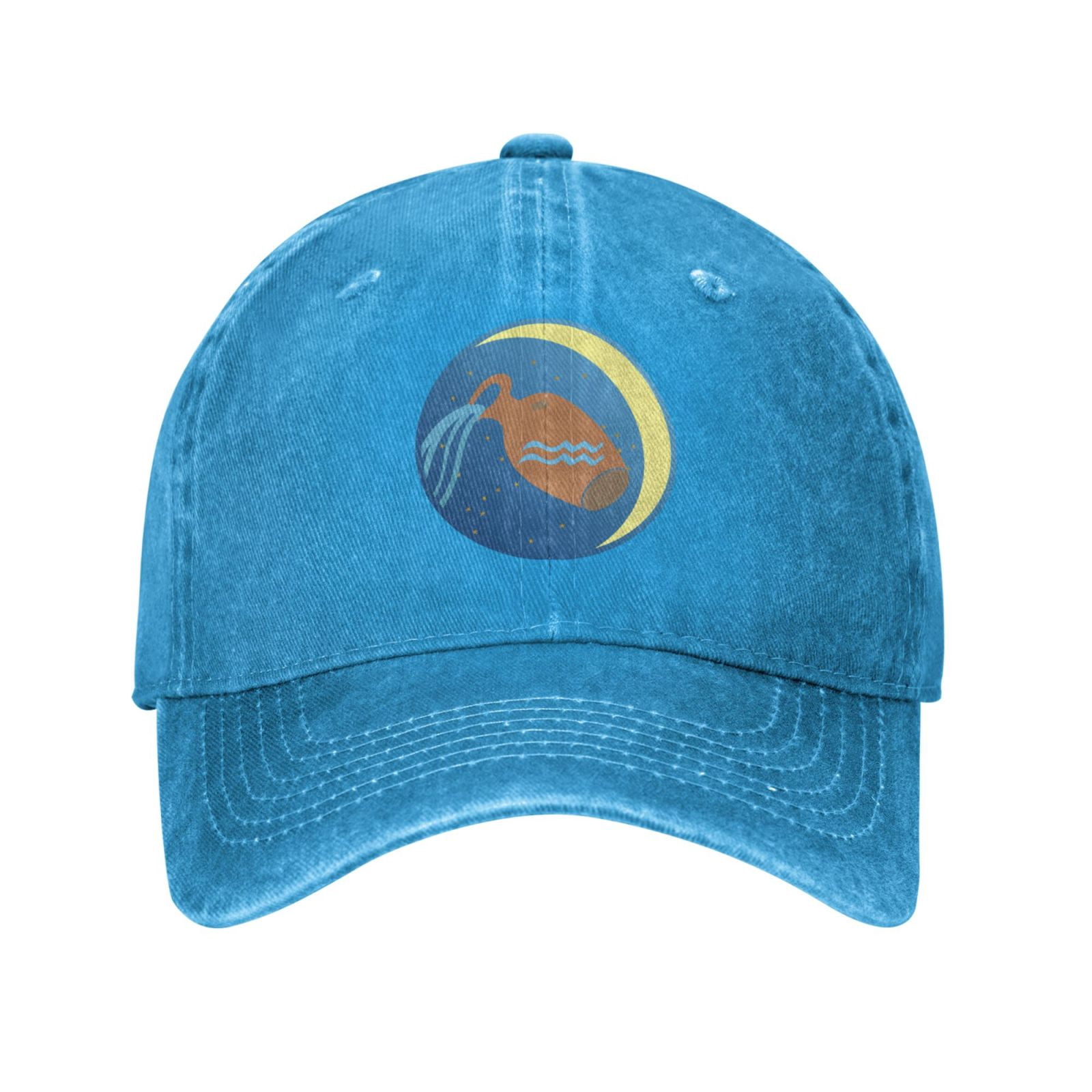 Aquarius Western Hat Personalized Custom Hat - February Aquarius in Amethyst  main image 4
